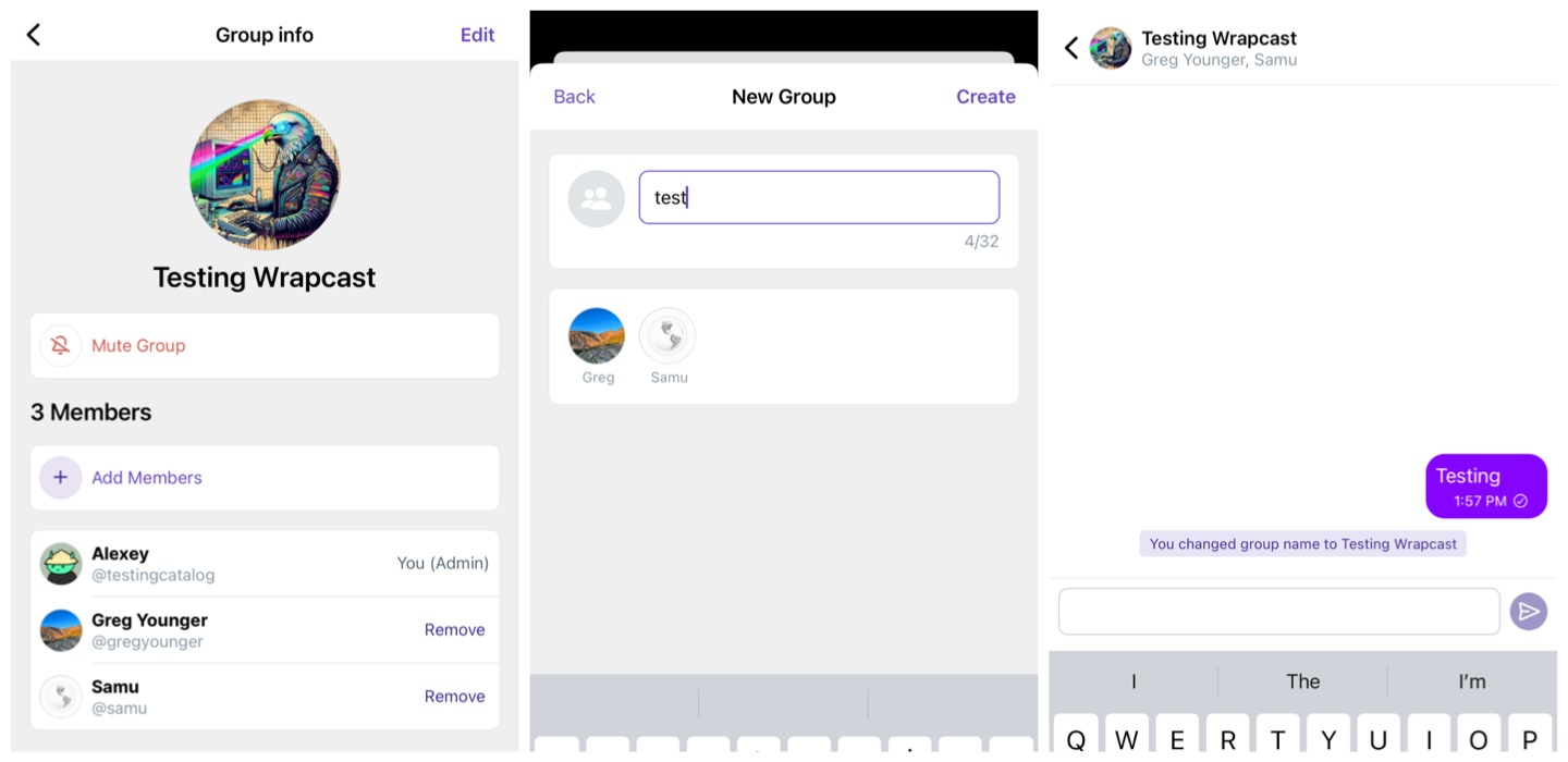 WrapCast rolls out group chats for Farcaster users