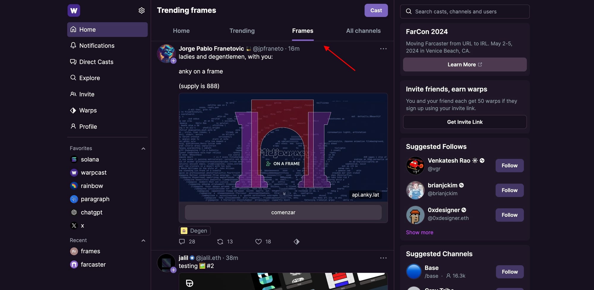 Wrapcast rolls out a dedicated trending feed for popular frames