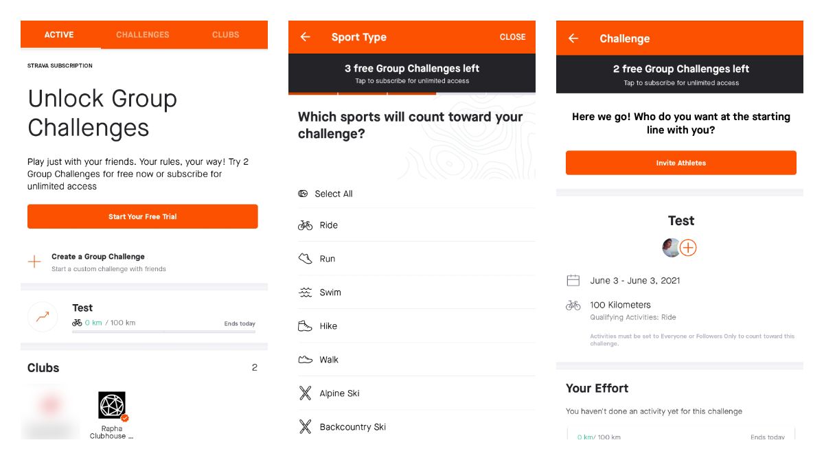 How to create a group challenge on Strava for Android