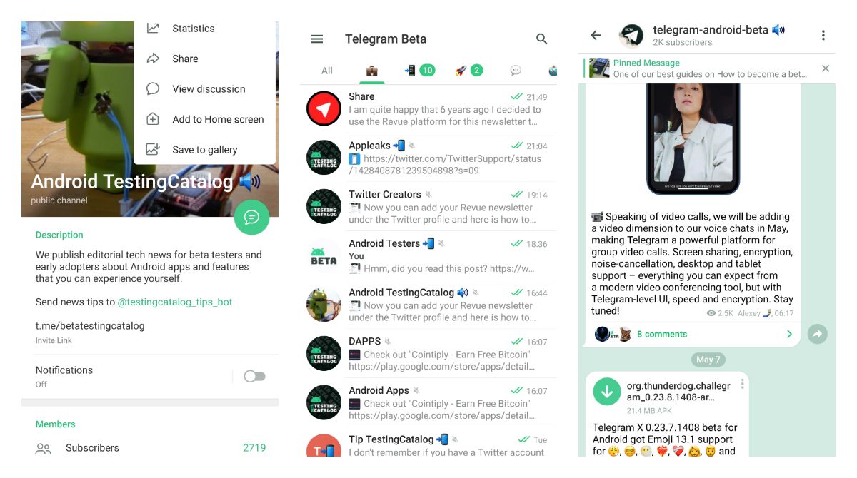 Telegram beta simplifies channel boosting and contact management on Android