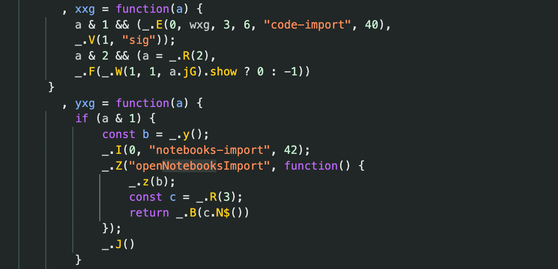 NotebookLM import trace