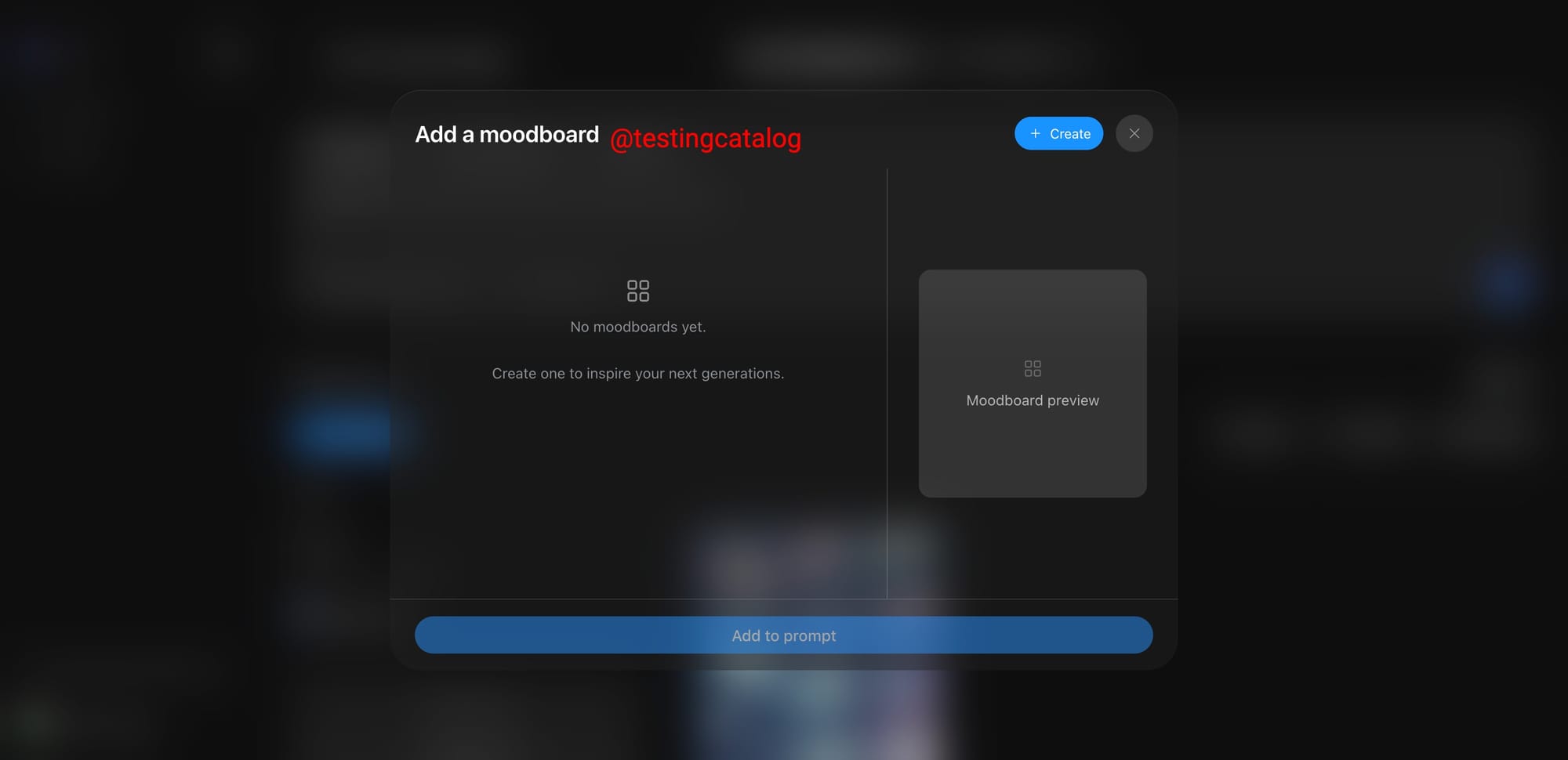 Vibes AI, Moodboard feature (not available yet)