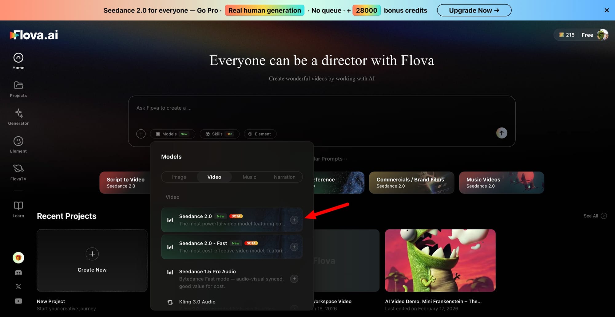 Flova AI Adds Seedance 2.0 Video Support