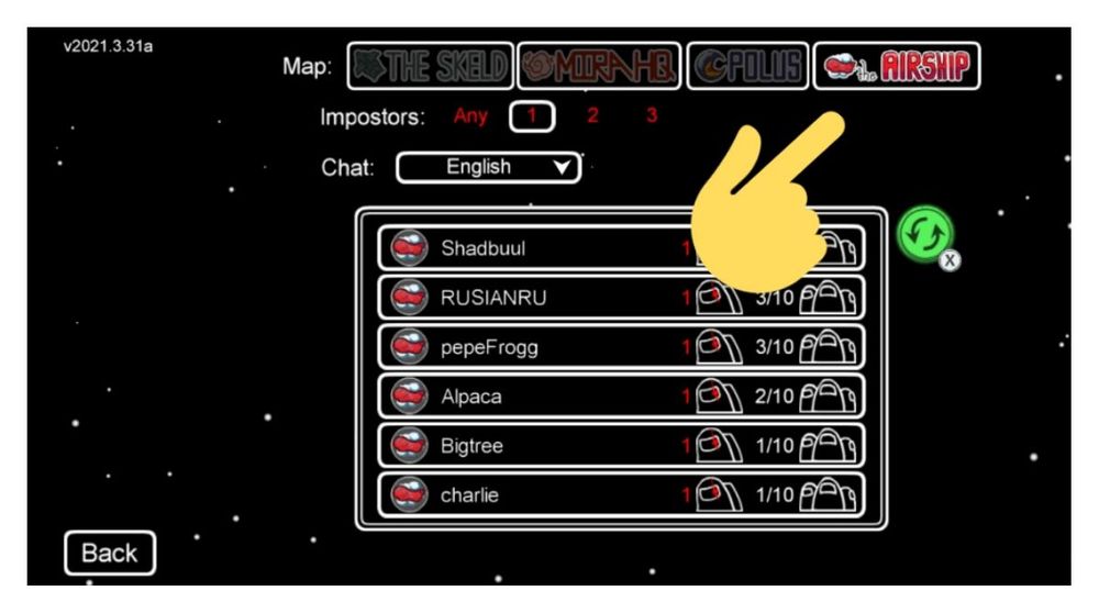 Among Us got a new Airship map available along with a new account