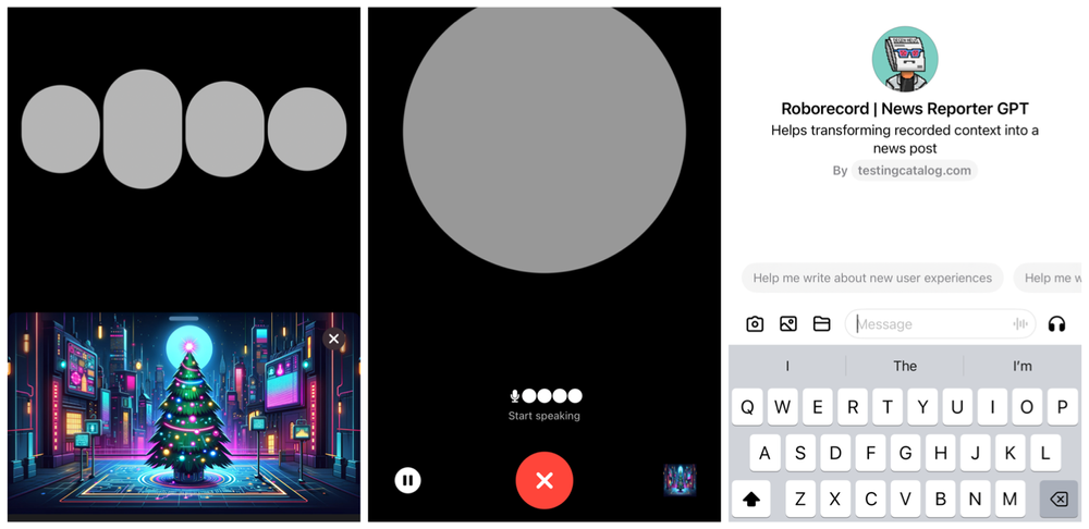 ICYMI: ChatGPT יכול להציג תמונות בממשק המשתמש הקולי ויש לו התחלה של GPT ב-iOS