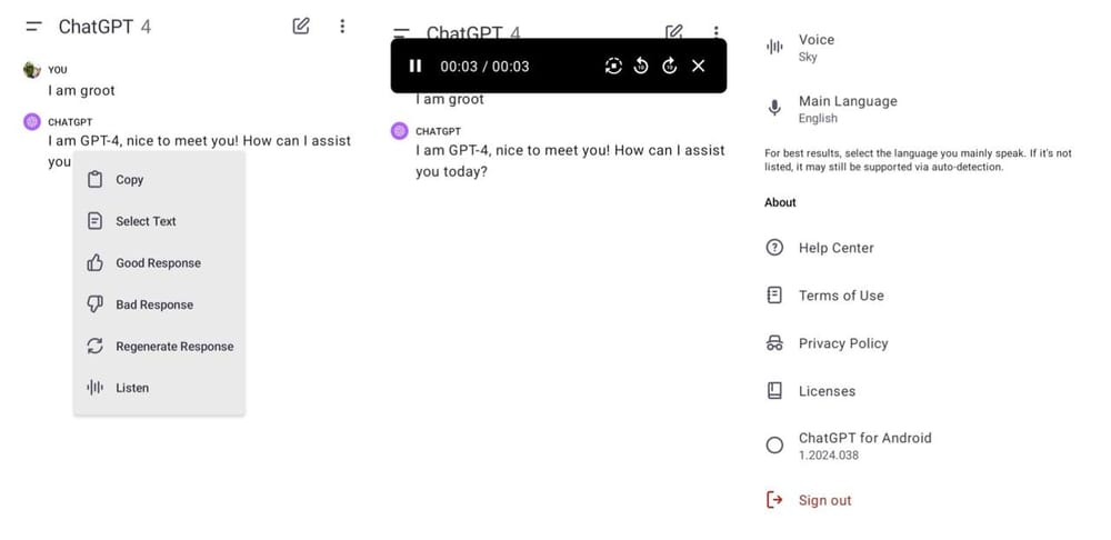 תכונת הקריאה האוטומטית החדשה של ChatGPT הושקה עבור משתמשי אנדרואיד