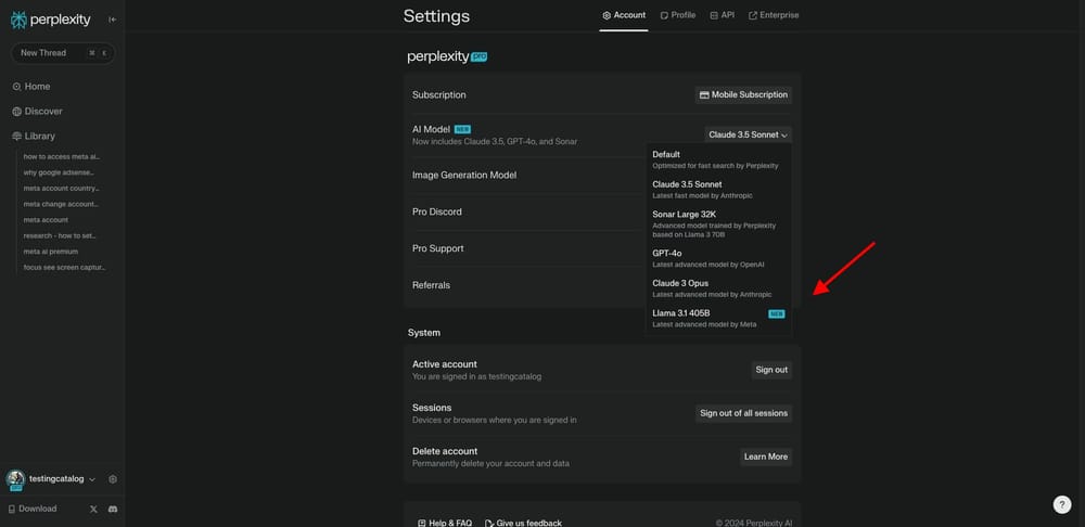 Perplexity AI הוציאה תמיכה עבור Llama 3.1 405B