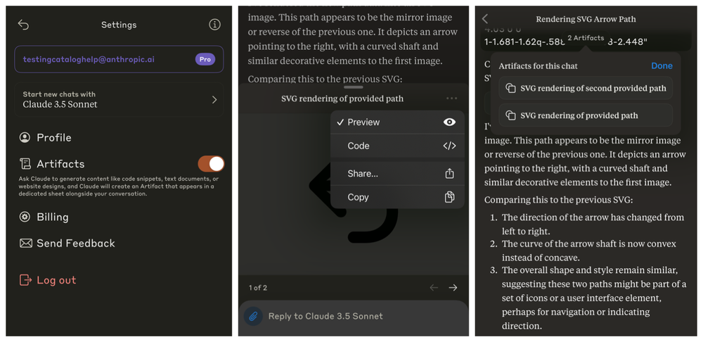 Anthropic השיקה Artifacts עבור משתמשי קלוד AI באפליקציות iOS ואנדרואיד