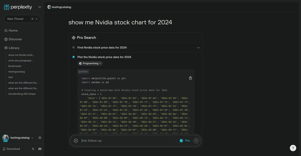 העדכון האחרון של Perplexity משפר את מתורגמן הקוד, כולל תרשימים