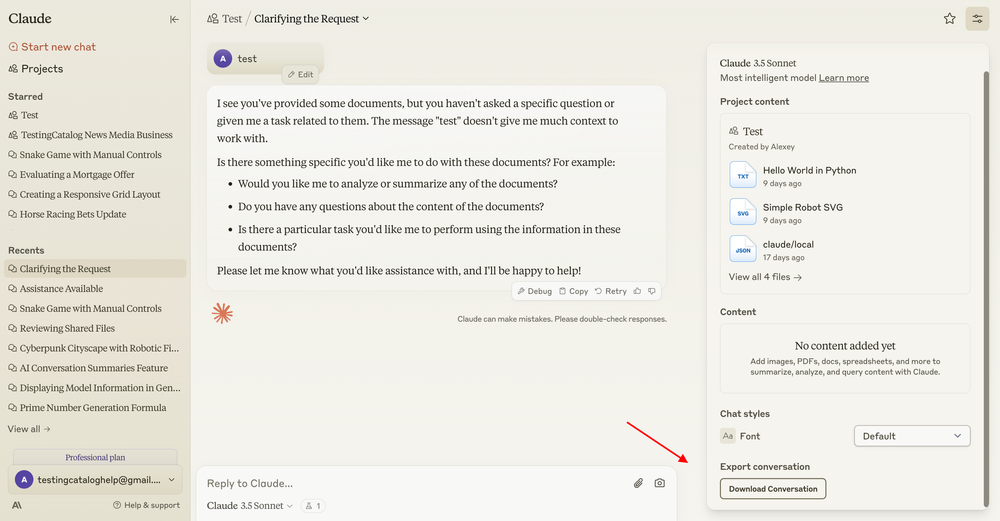 Anthropic עובדת על הודעות מערכת ויצוא שיחות עבור קלוד AI