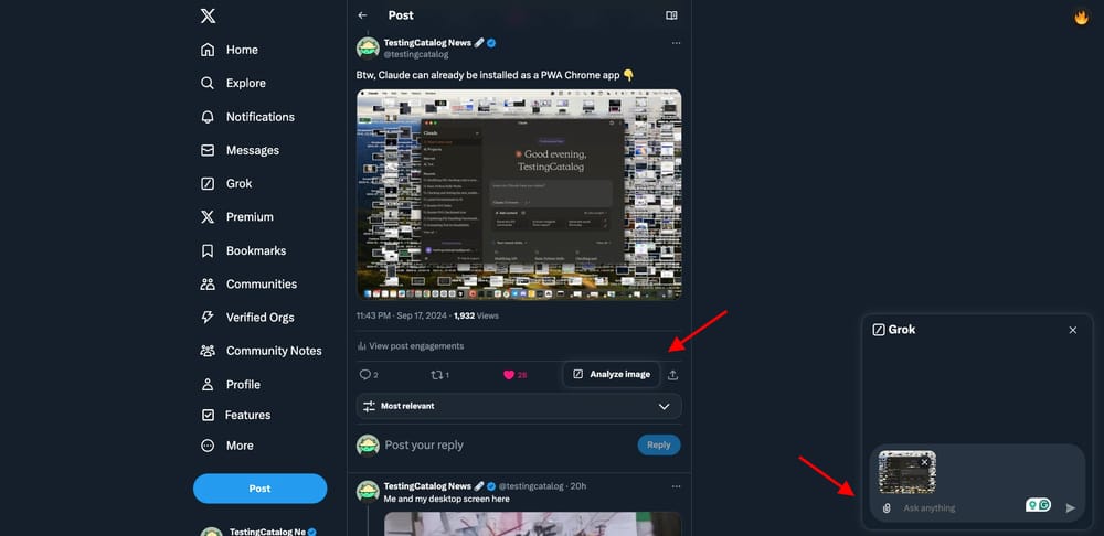 xAI מפתח תכונה חדשה של Grok לניתוח תמונה בפלטפורמת X