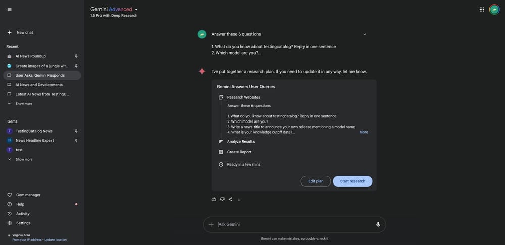 גוגל מציגה את Gemini Deep Research עם חשיבה של שרשרת מחשבה