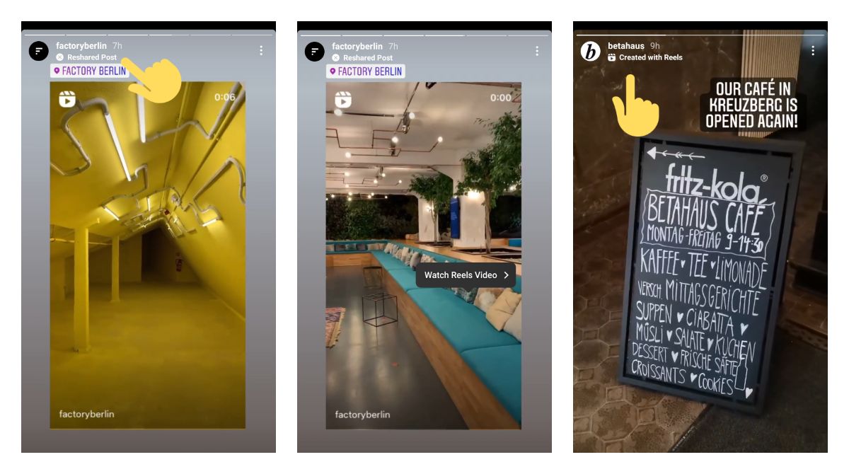 Instagram marks reshared posts in stories with a new label for some users