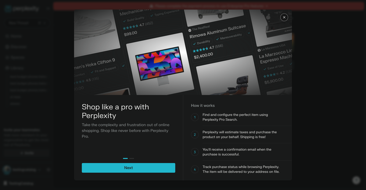 Black Friday sparks Perplexity’s one-click shopping rollout