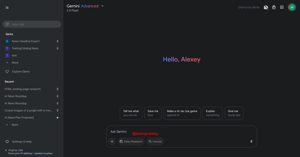 Google prepares Canvas and Veo2 integration for Gemini