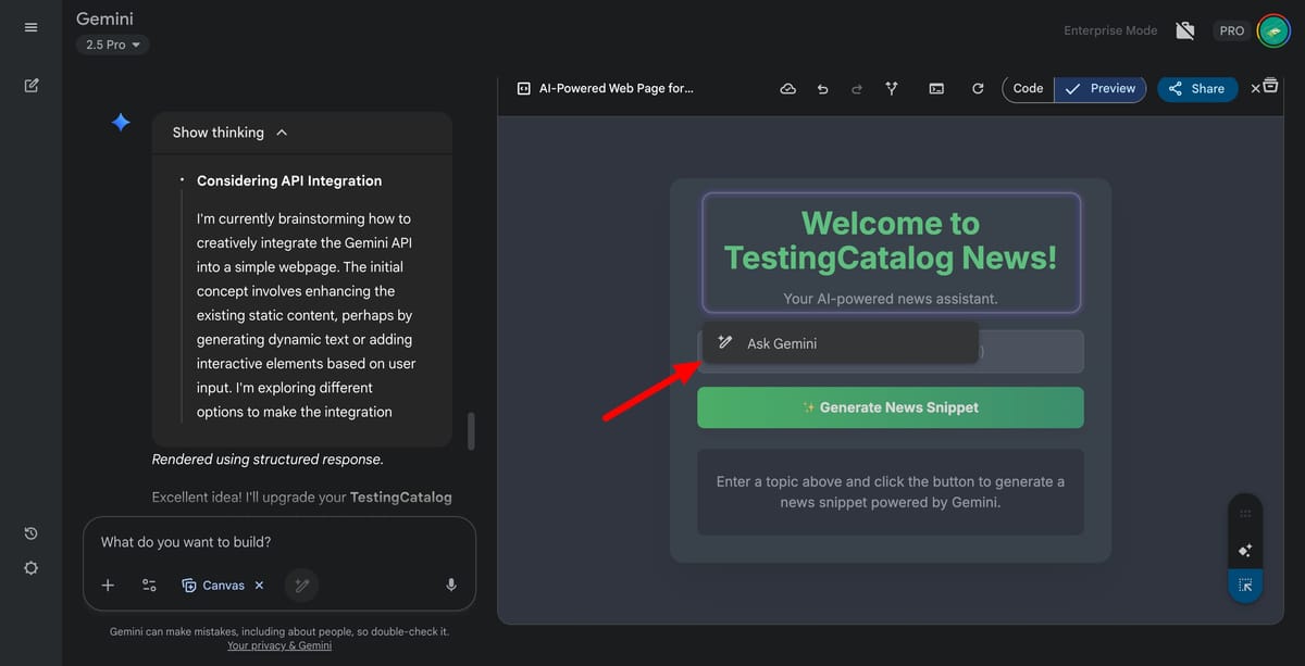 Google bets on Vibe Coders with Select and Ask for Gemini