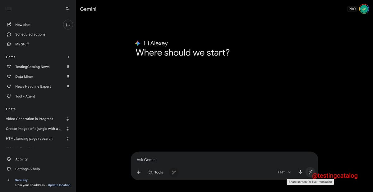 Google prepares Gemini Live with screen sharing for web