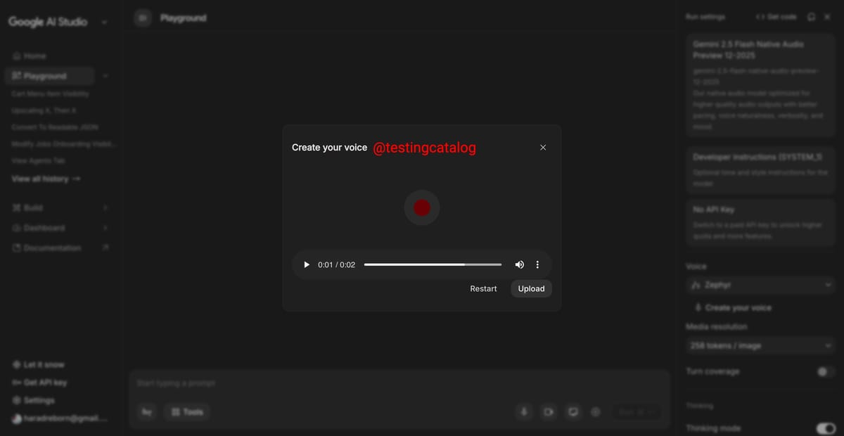 Google tests voice cloning on AI Studio powered by Gemini