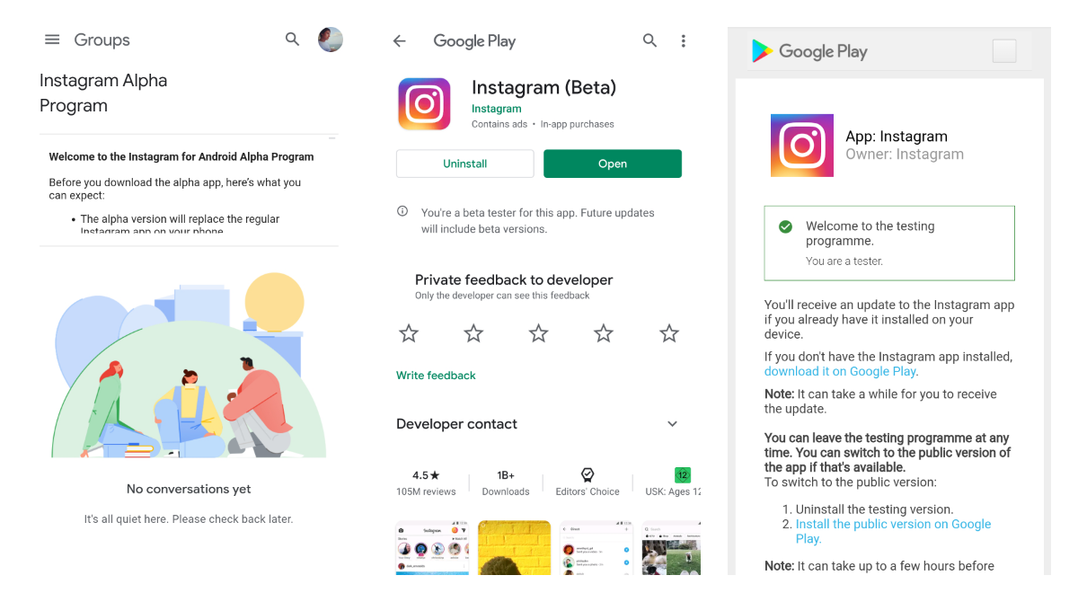 How to get Instagram Alpha (or Beta) for Android