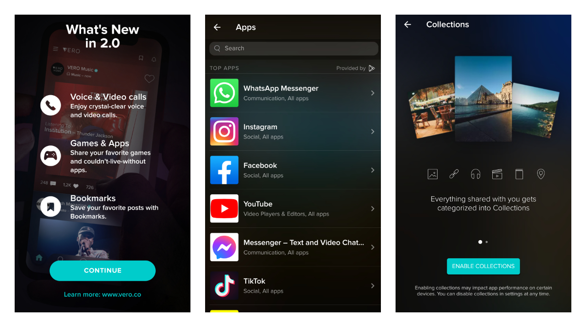 Vero app got a major update to v2.0 introducing Video Calls, App/Games Recommendations and Bookmarking feature
