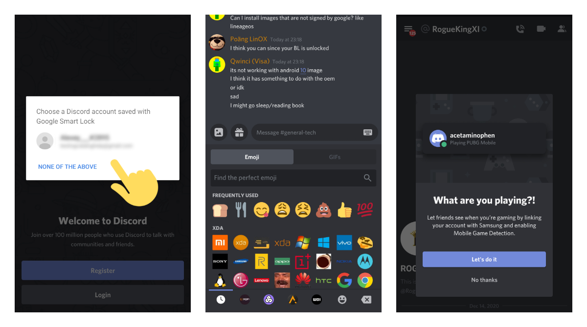 Discord got account smart lock and emoji categories in version 61.4