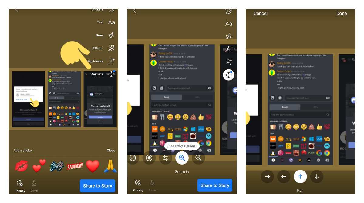 How to make animated stories on Facebook App for Android