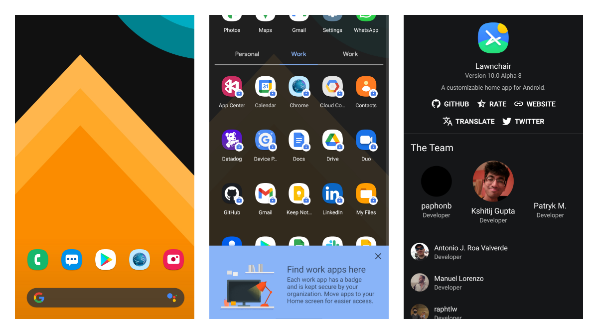 Lawnchair Launcher changes its versioning model and lands two alpha updates for 9.1 and 10 releases