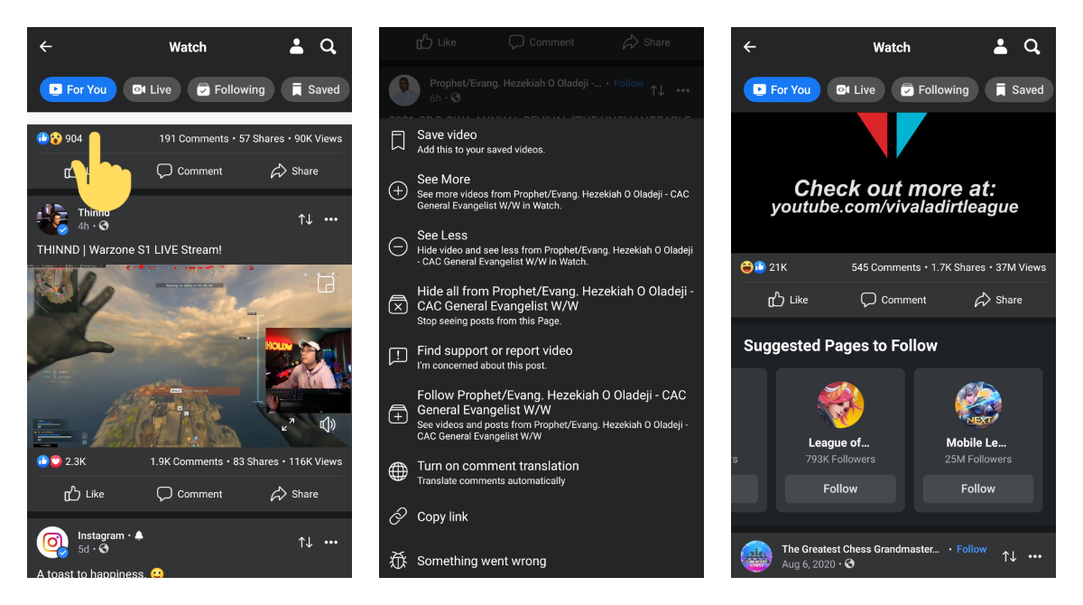 Facebook For You Watch tab rolled out to more users on Android