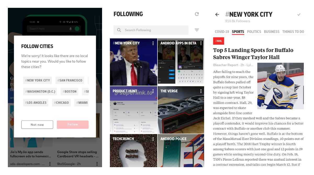 Flipboard expanded its local news tab to more Android users with 1000 new cities being covered