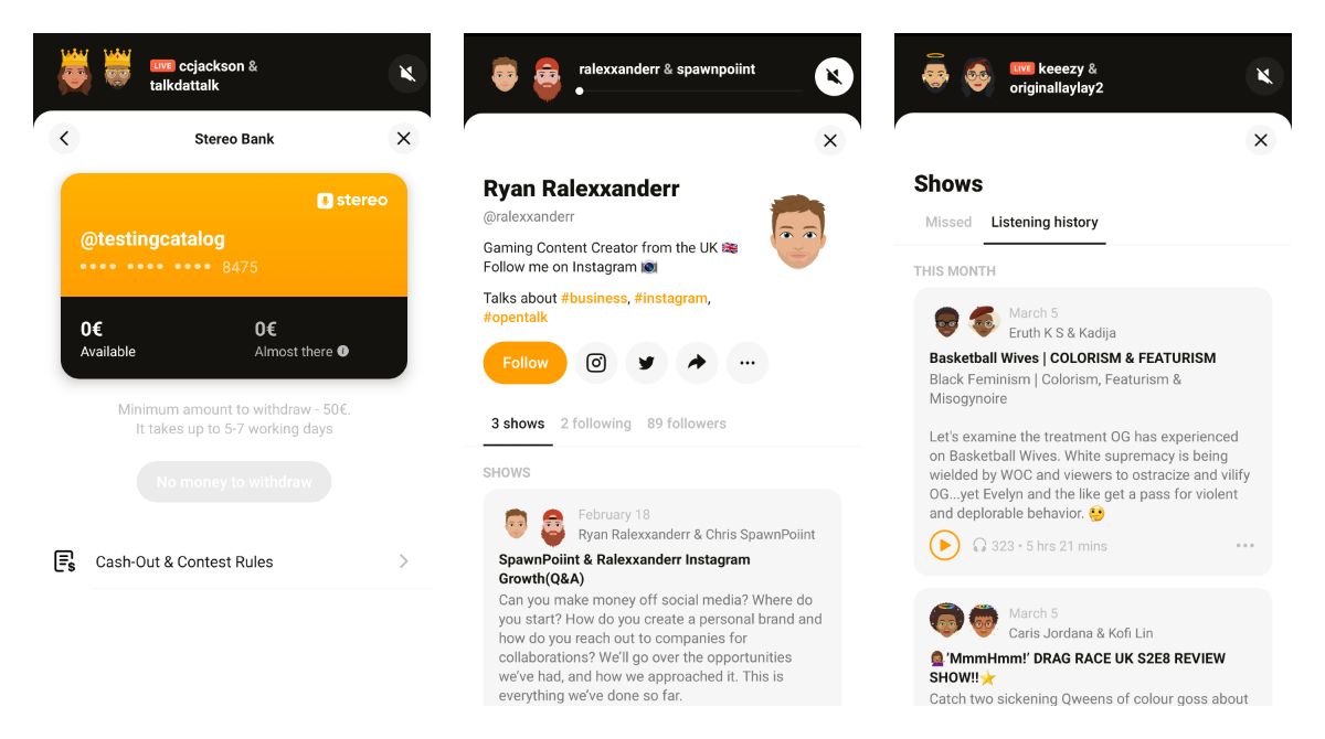 Stereo app introduces monetization for shows ahead of Clubhouse along with lots of other tweaks