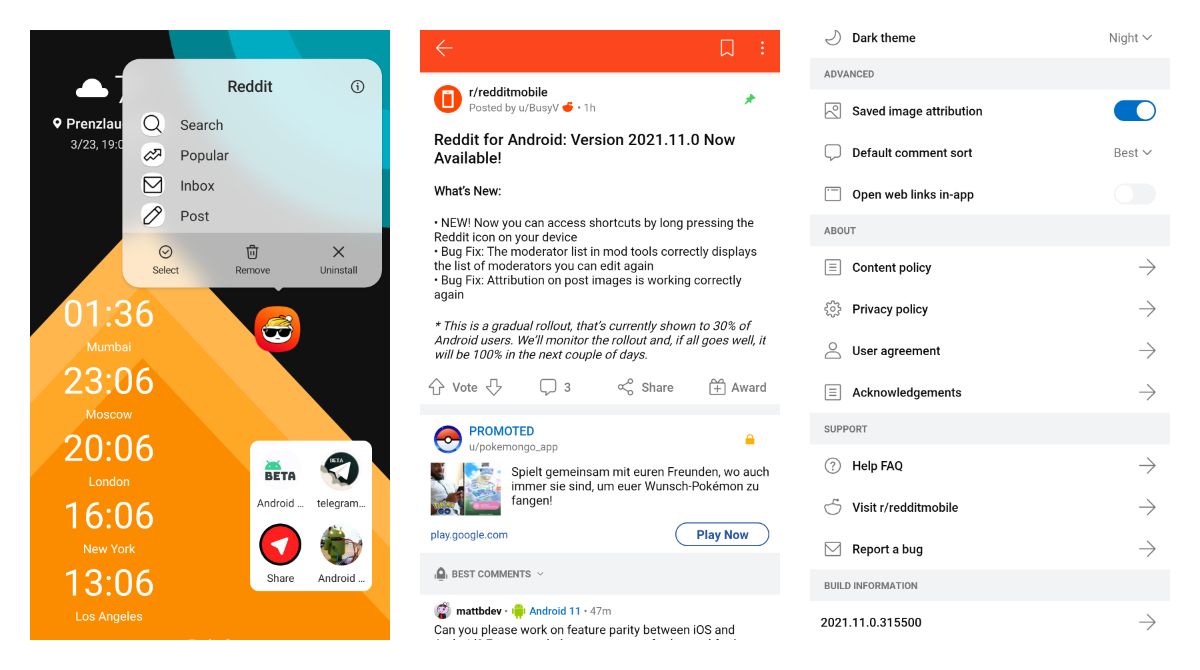 Reddit is rolling out new icon shortcuts to Android users