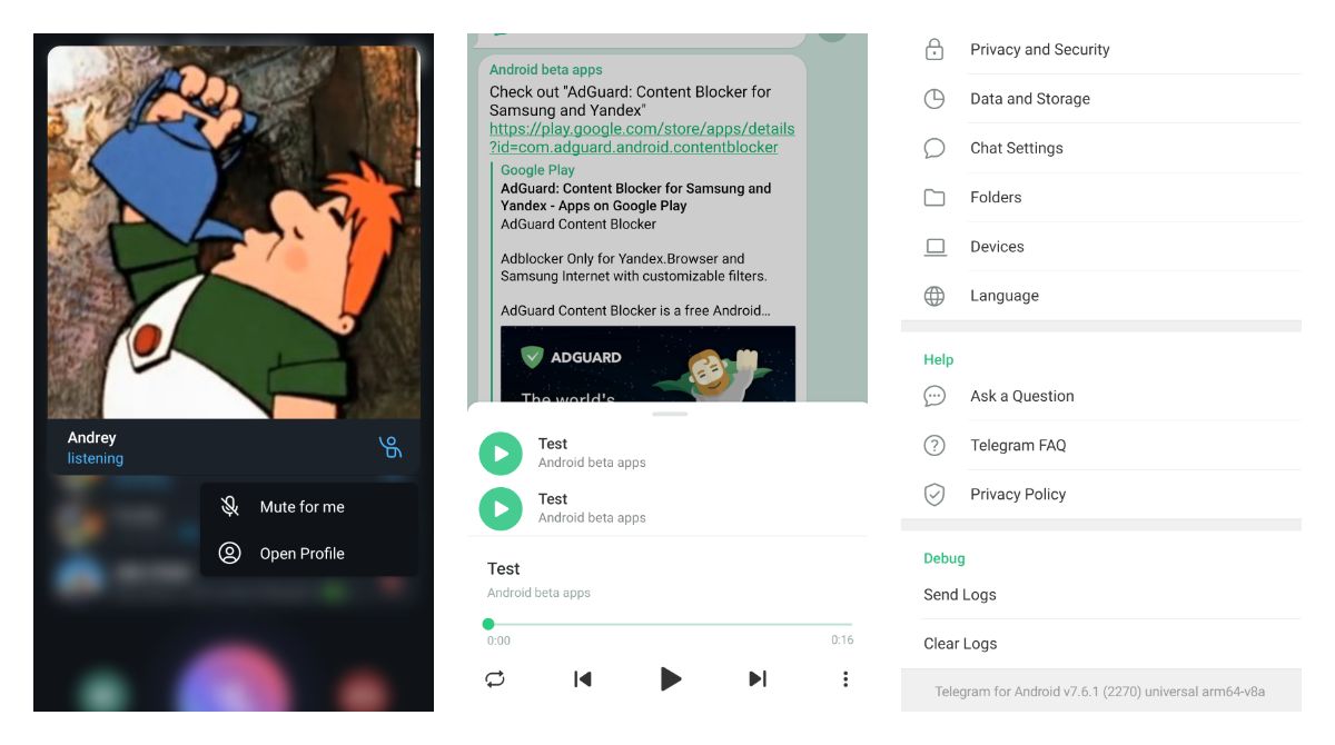Telegram pushes an update that allows users to see profile pictures of voice chat participants