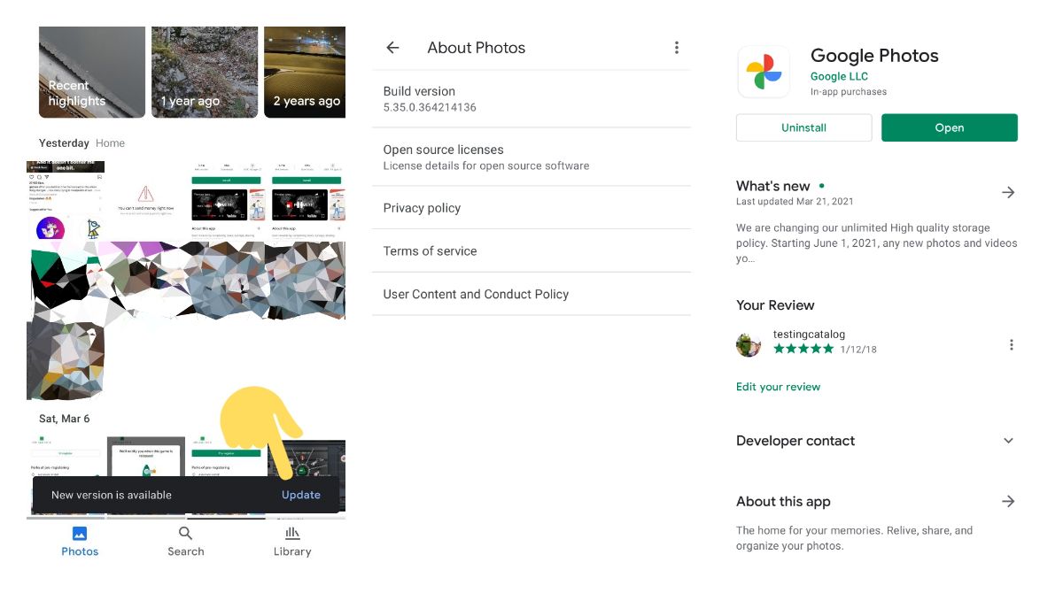 Why Google Photos is asking for an update so often?