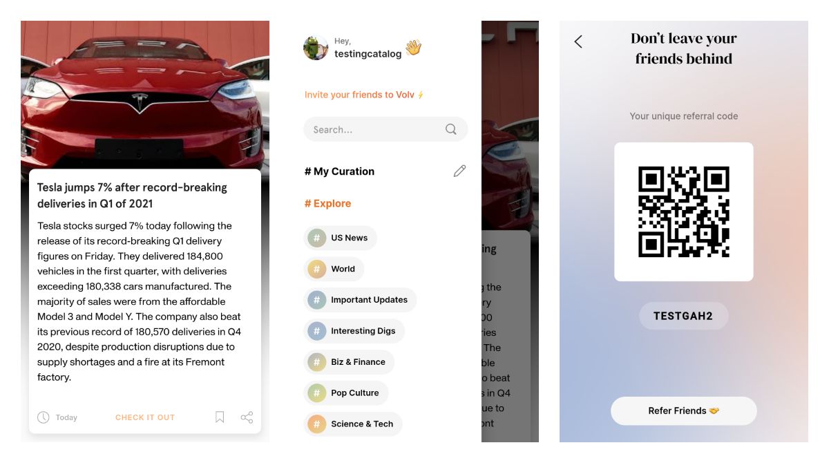 Volv app aims to be a TikTok for news with short posts that take 10 seconds to read
