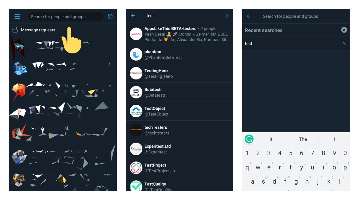 Twitter released a search feature in DMs to everyone on Android