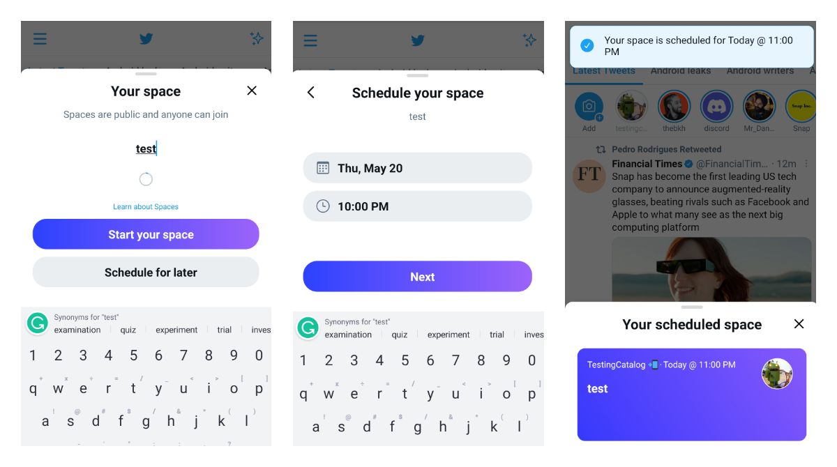 Twitter released Spaces scheduling feature to everyone