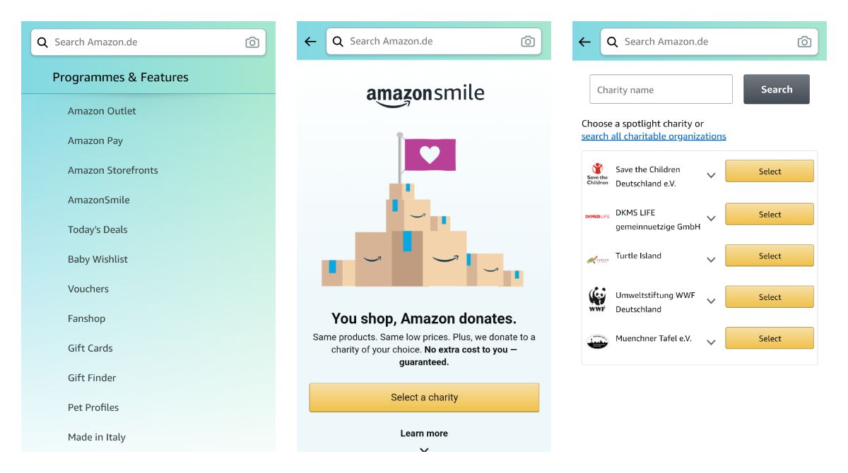 ICYMI: Amazon has an AmazonSmile feature that enables auto donations on Android