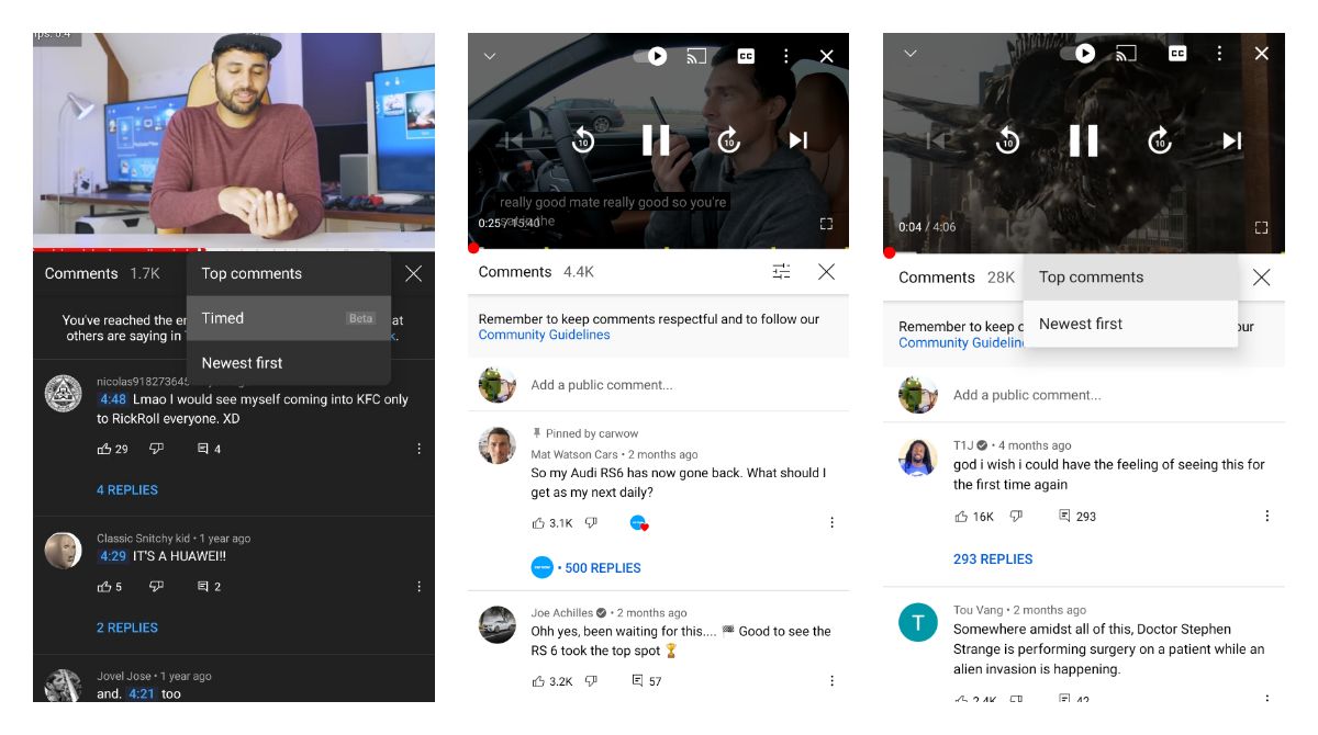 YouTube is testing timed comments with more users on Android