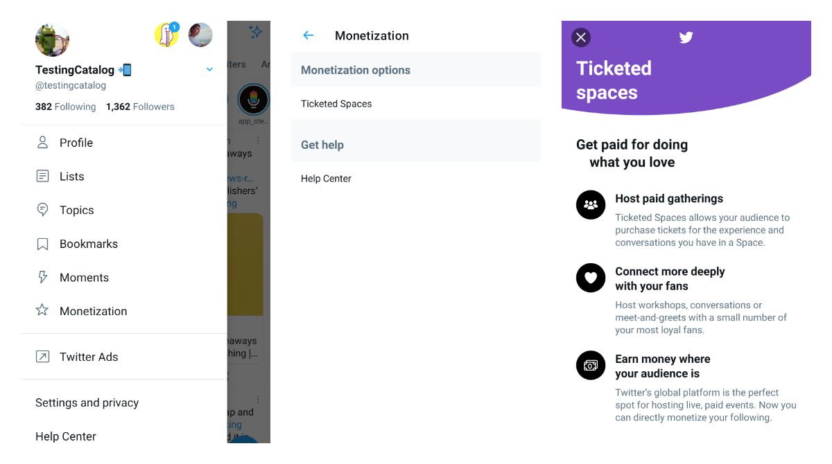 Creators can now apply for Ticketed Spaces on Twitter for Android