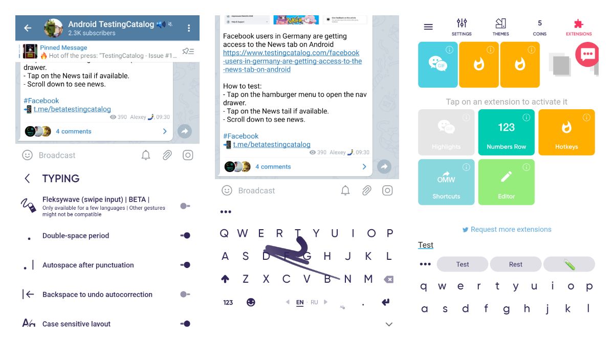 Fleksy keyboard got a major update to version 11 with better theming, swiping and customization features