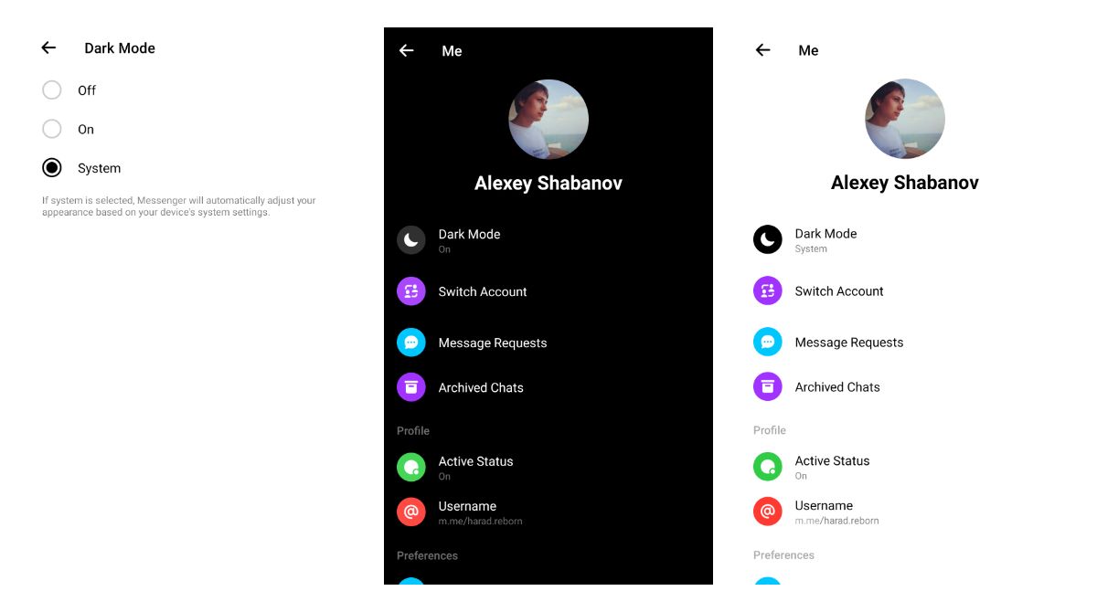 System-wide dark mode setting is rolling out to more Messenger users on Android