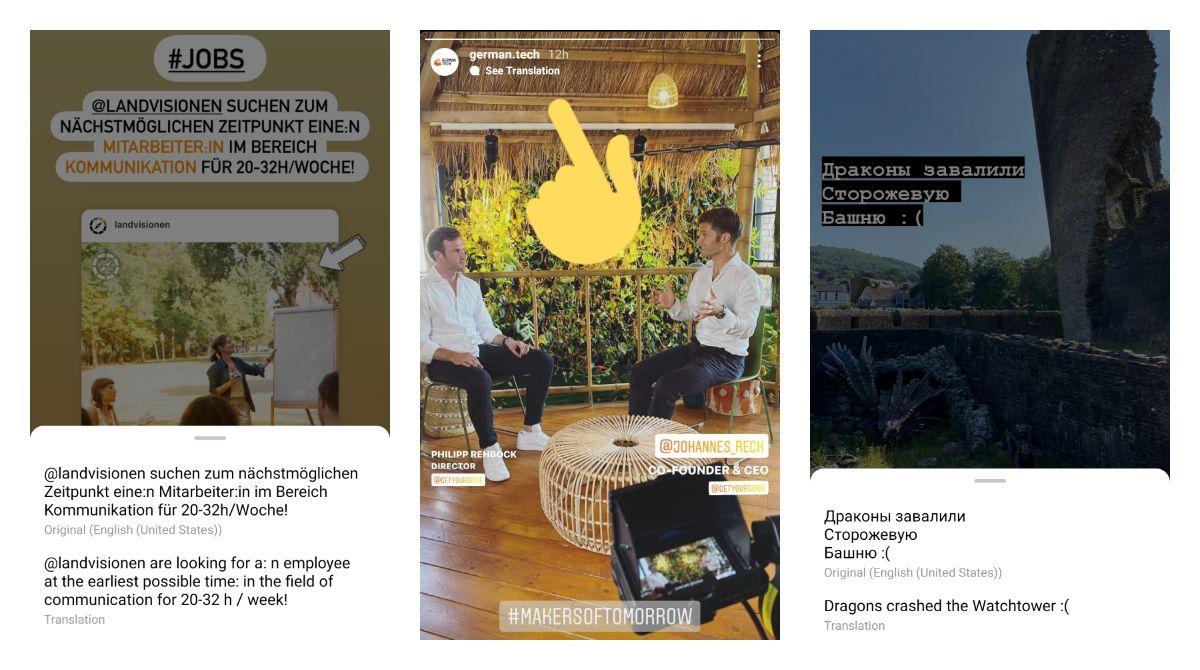 Instagram released Stories translating feature to everyone