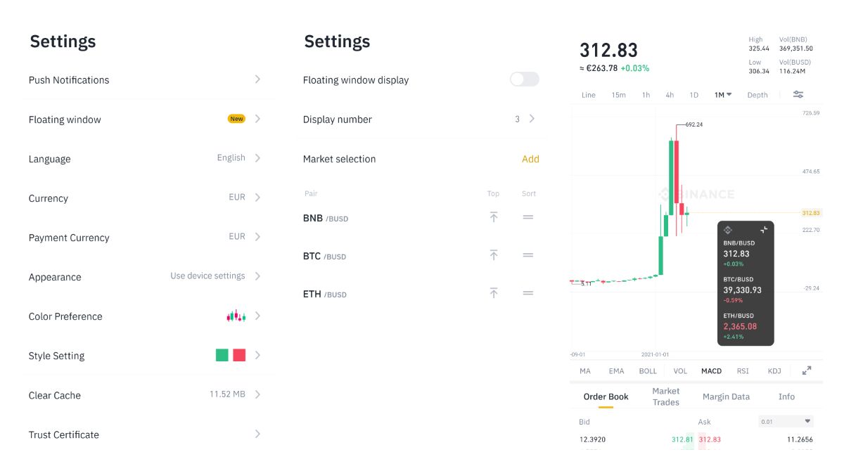 ICYMI: Binance for Android got a floating window showing real time updates