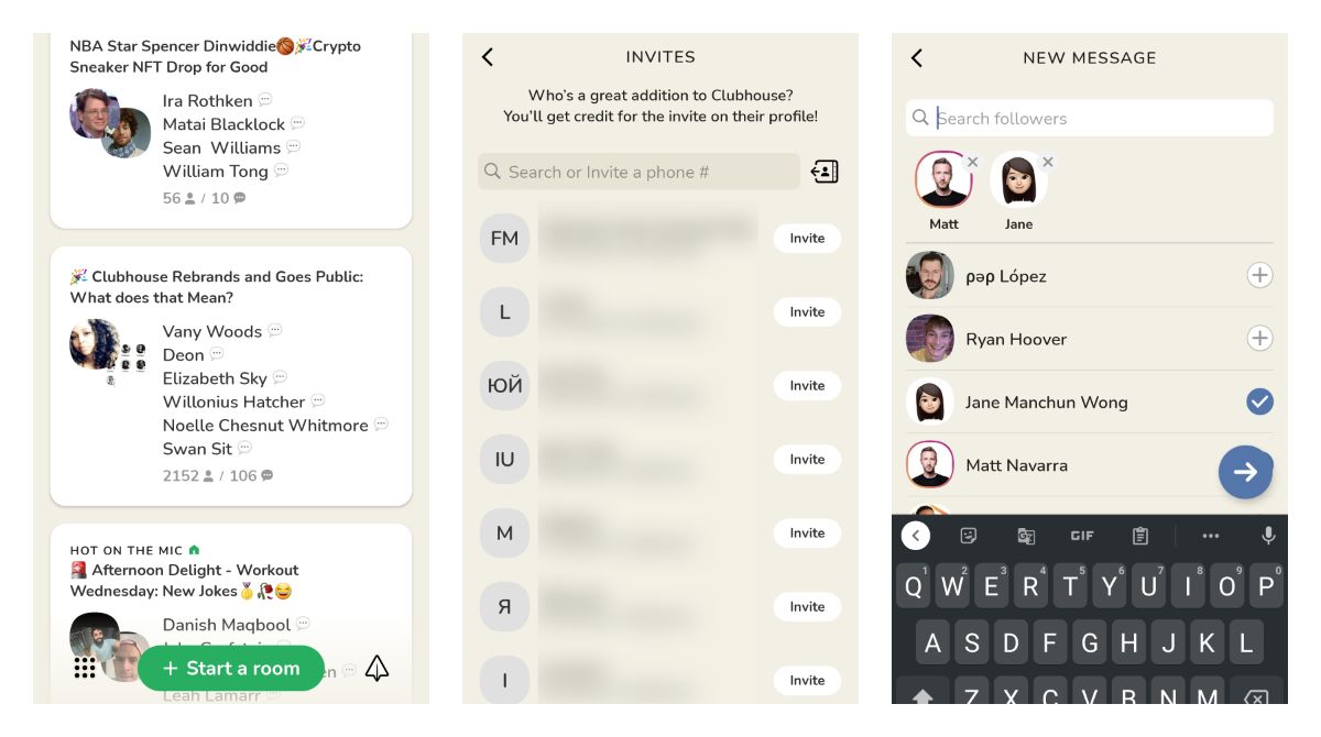 Clubhouse is no longer requires an invite and got backchannels for your text chats