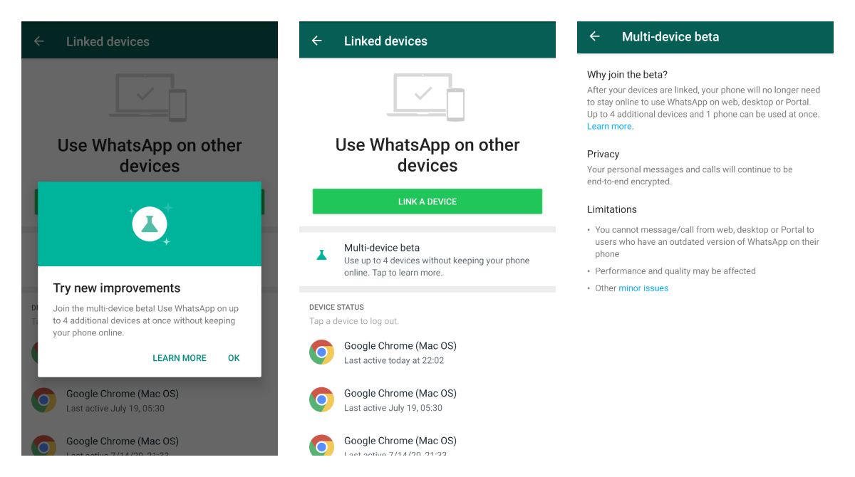 WhatsApp rolling out Linked Devices Beta program to more Android users