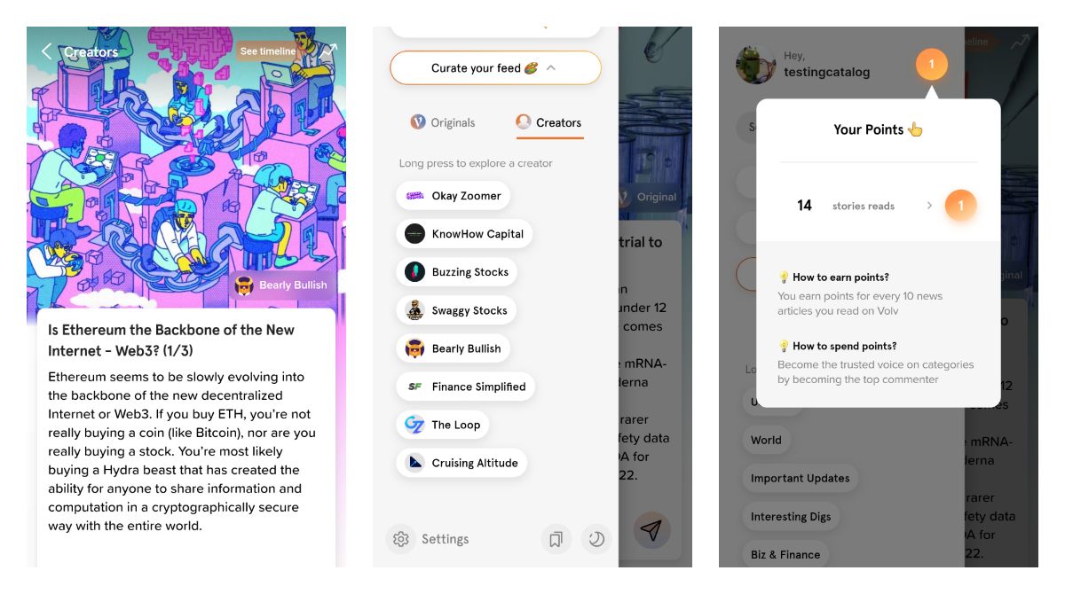 Volv, a TikTok-like news app, launched Creators to add more variety to its content