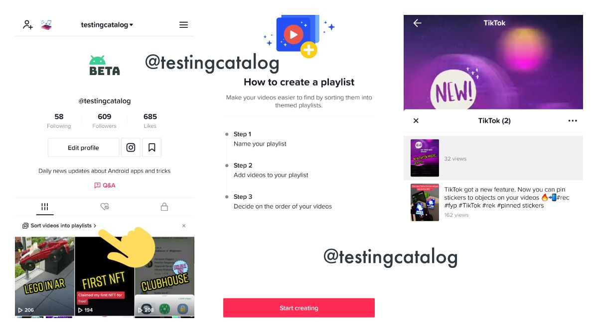 TikTok rolled out a playlist creation feature to more users