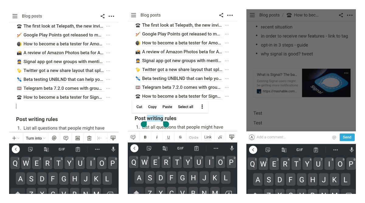Notion got an intelligent toolbar suggesting context-based formatting to improve your productivity