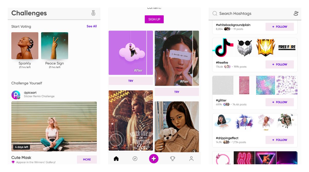 PicsArt 2.0 came with a new look and more social features to master your photo editing skills