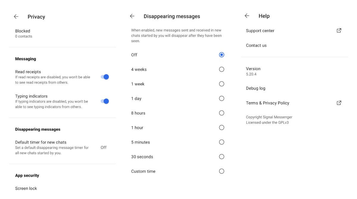 ICYMI: Signal now allows you to set all your messages in the app to disappear after some time